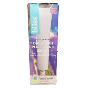 Bliss Daily Skin Perfecting Serum W/Hyaluronic Acid, Niacinamide & Peptides 1 Oz
